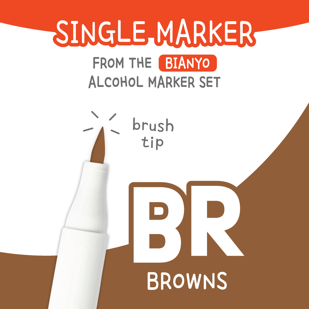 Bianyo Browns (BR) — Single Replacement Markers