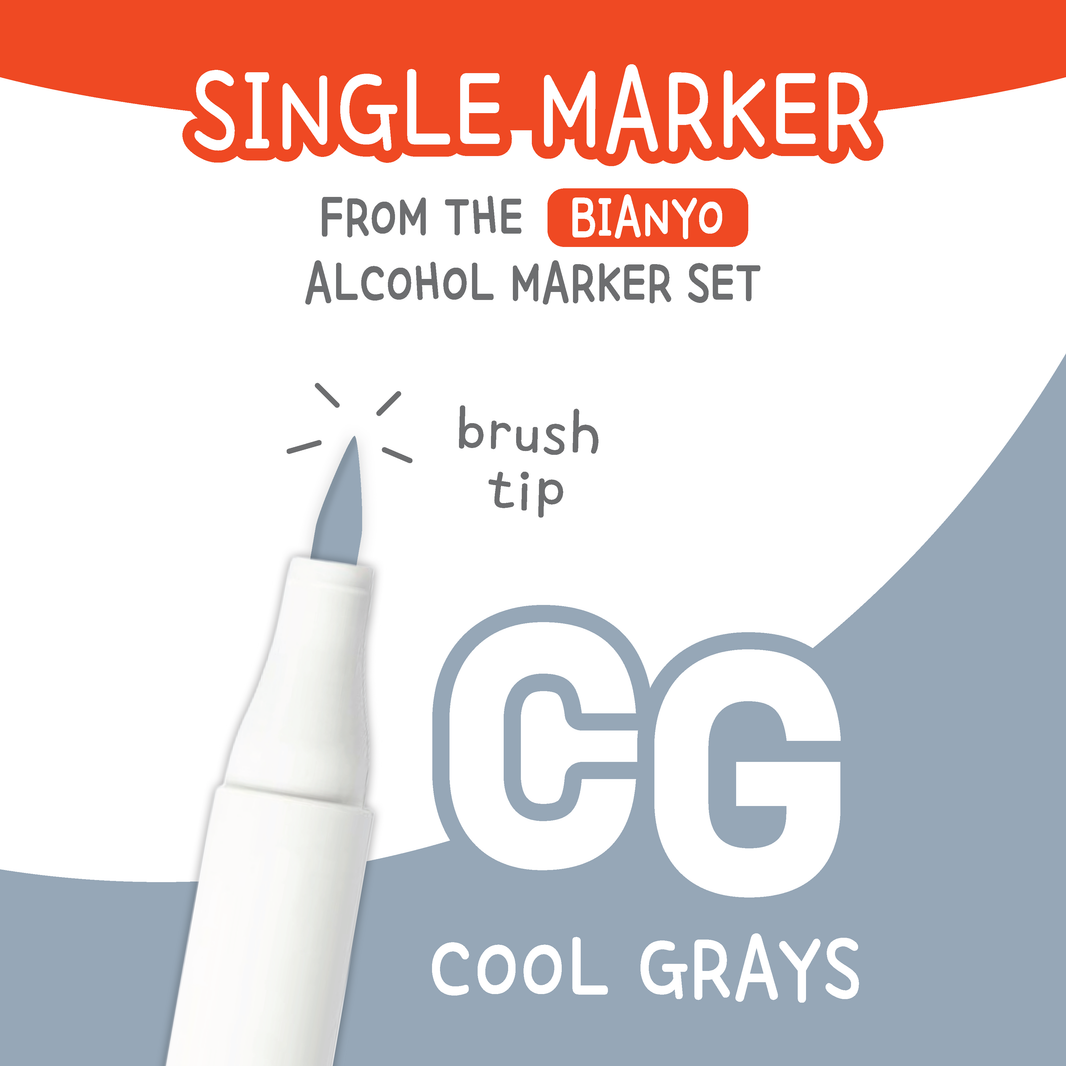Bianyo Cool Grays (CG) — Single Replacement Markers