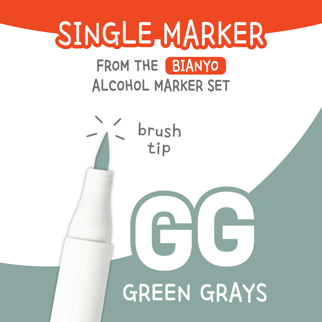 Bianyo Green Grays (GG) — Single Replacement Markers