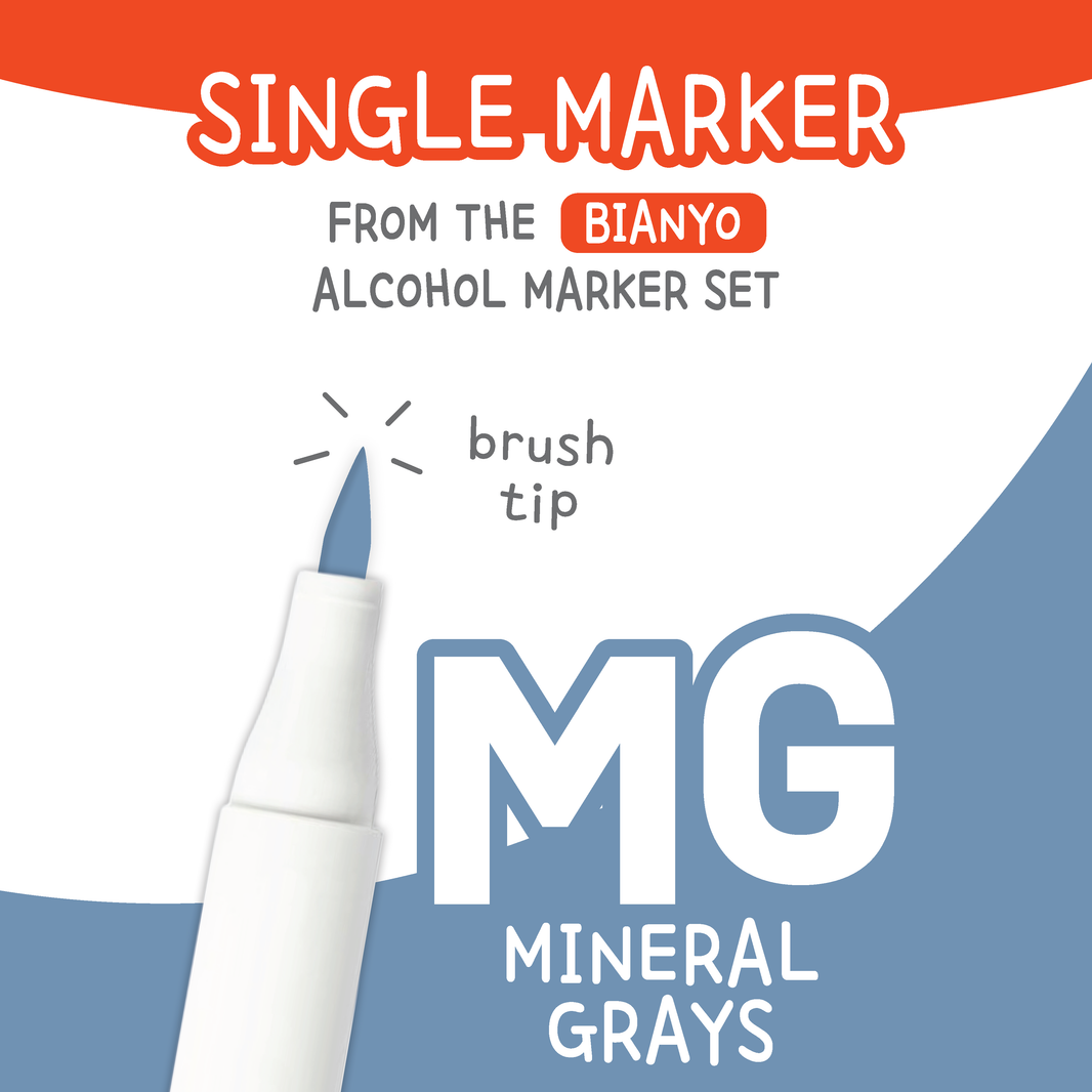 Bianyo Mineral Grays (MG) — Single Replacement Markers
