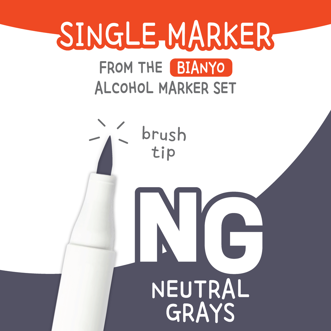 Bianyo Neutral Grays (NG) — Single Replacement Markers