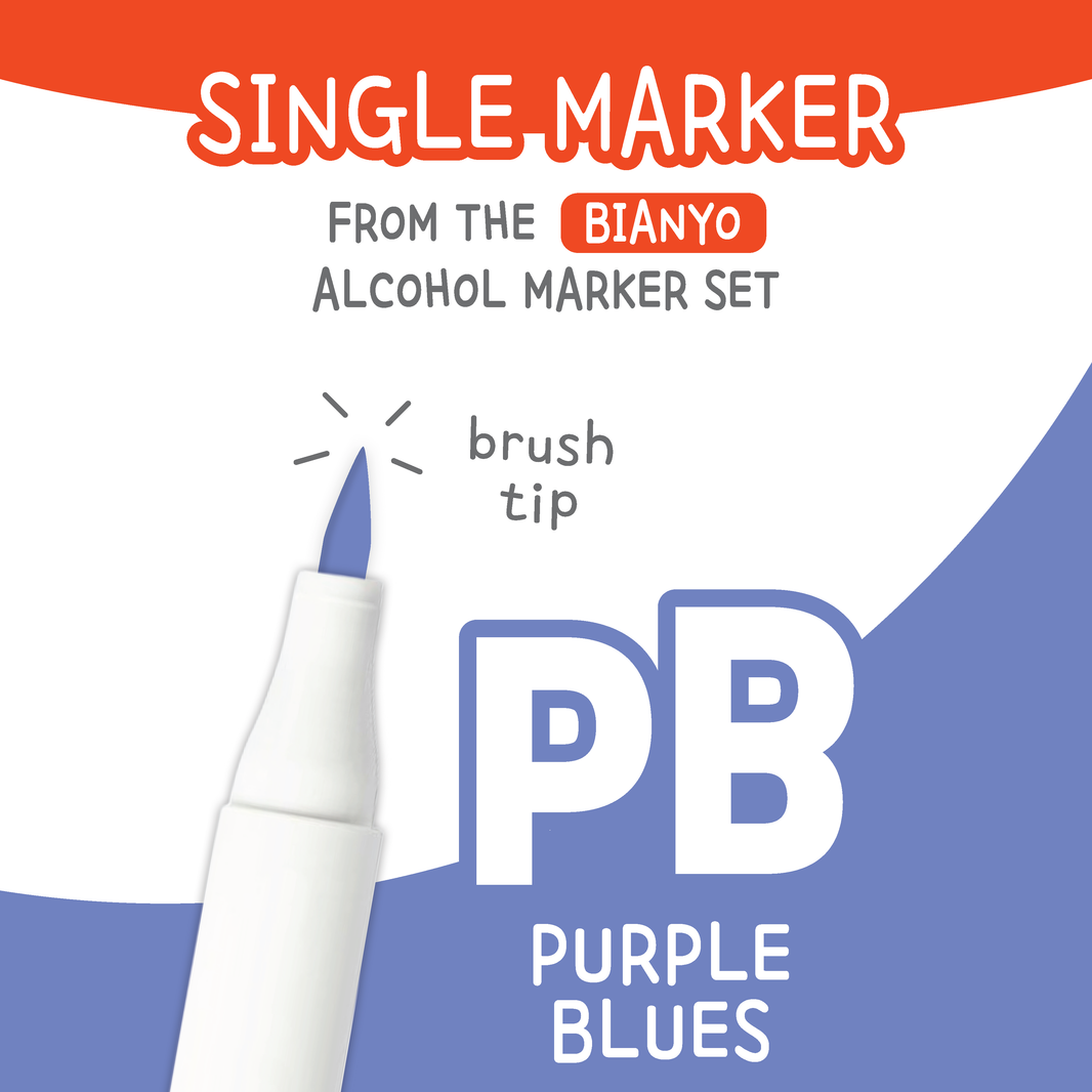 Bianyo Purple Blues (PB) — Single Replacement Markers