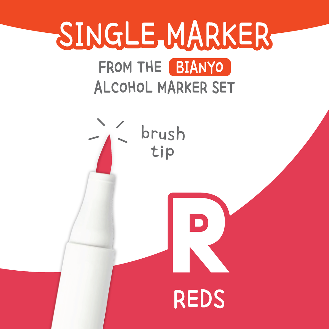 Bianyo Reds (R) — Single Replacement Markers