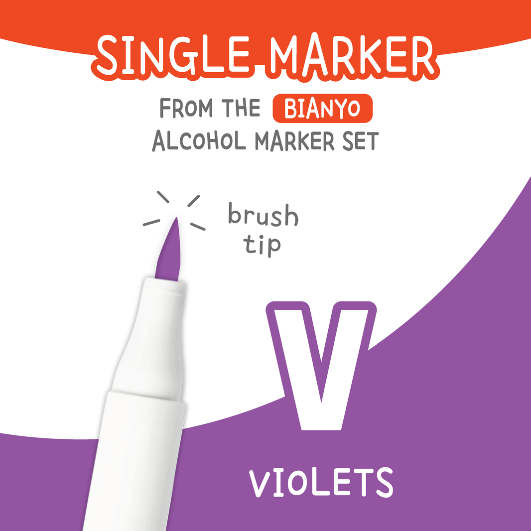 Bianyo Violets (V) — Single Replacement Markers