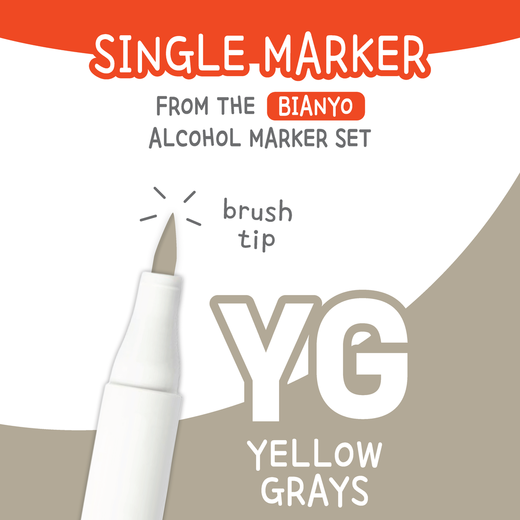 Bianyo Yellow Grays (YG) — Single Replacement Markers