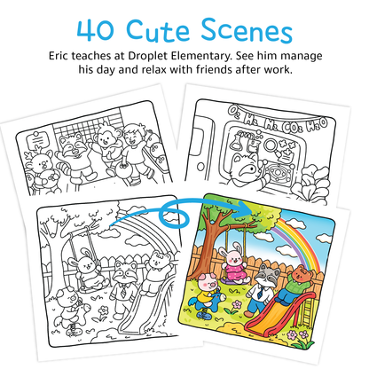 Eric the Teacher Coloring Book | The Droplet Universe Series, Book 2