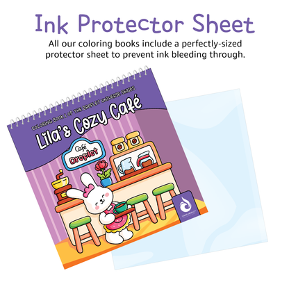 Lila's Cozy Café Coloring Book | The Droplet Universe Series, Book 1