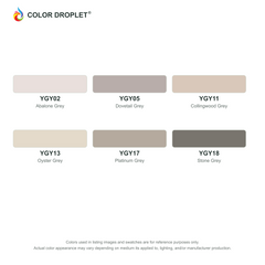 Digital Ohuhu Honolulu Yellow Greys (YGY) color guide; codes and names. Markers sold individually.