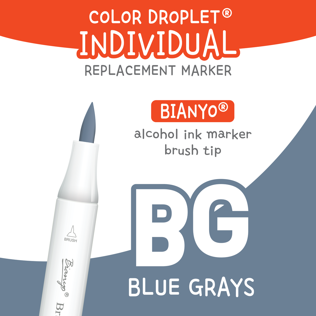 Bianyo Blue Grays (BG) — Individual Replacement Markers