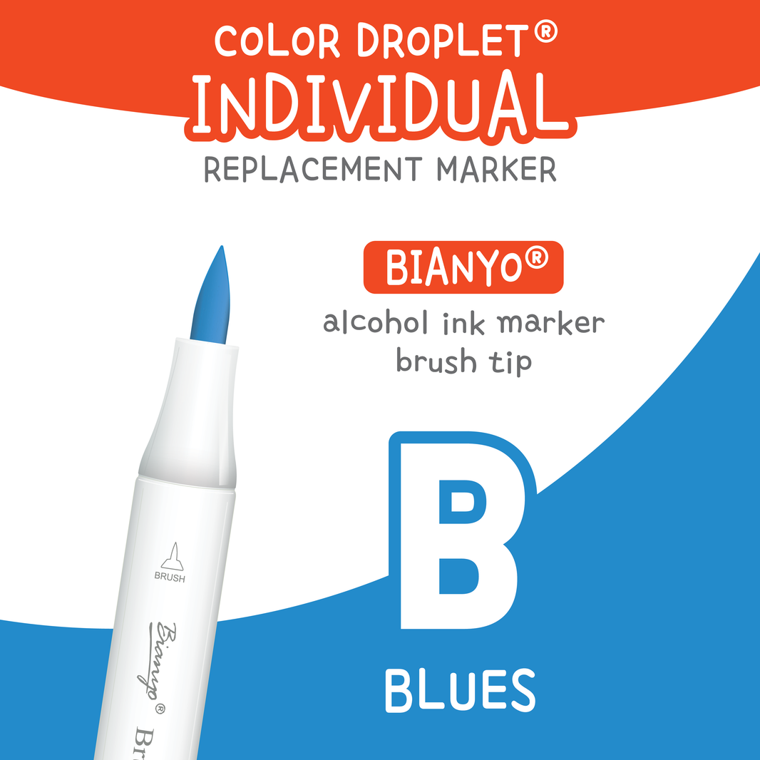 Bianyo Blues (B) individual alcohol marker color family