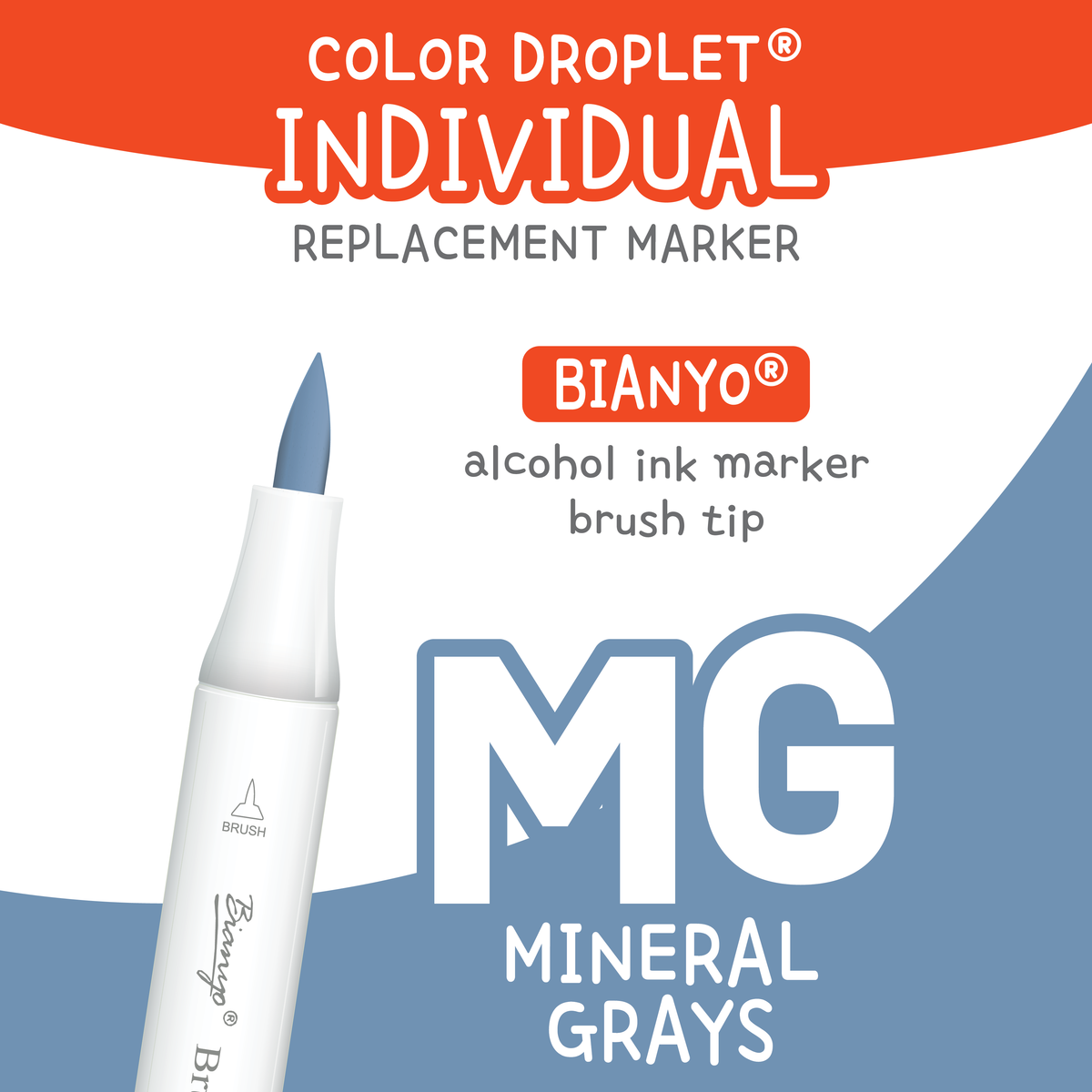 Bianyo Mineral Grays (MG) — Individual Replacement Markers