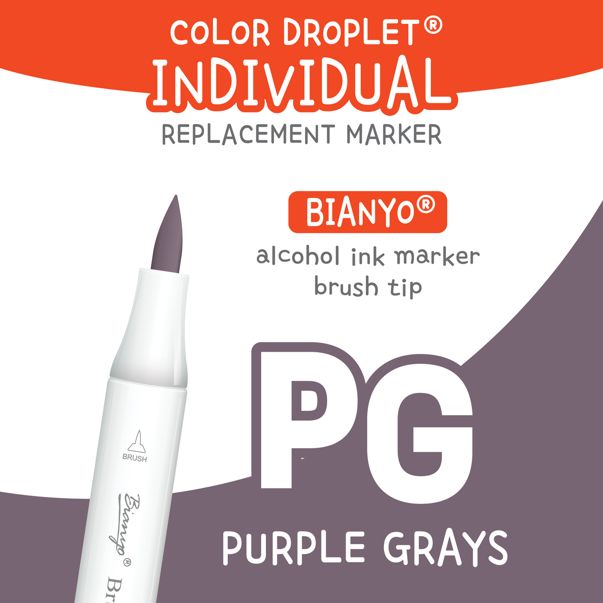 Bianyo Purple Grays (PG) — Individual Replacement Markers