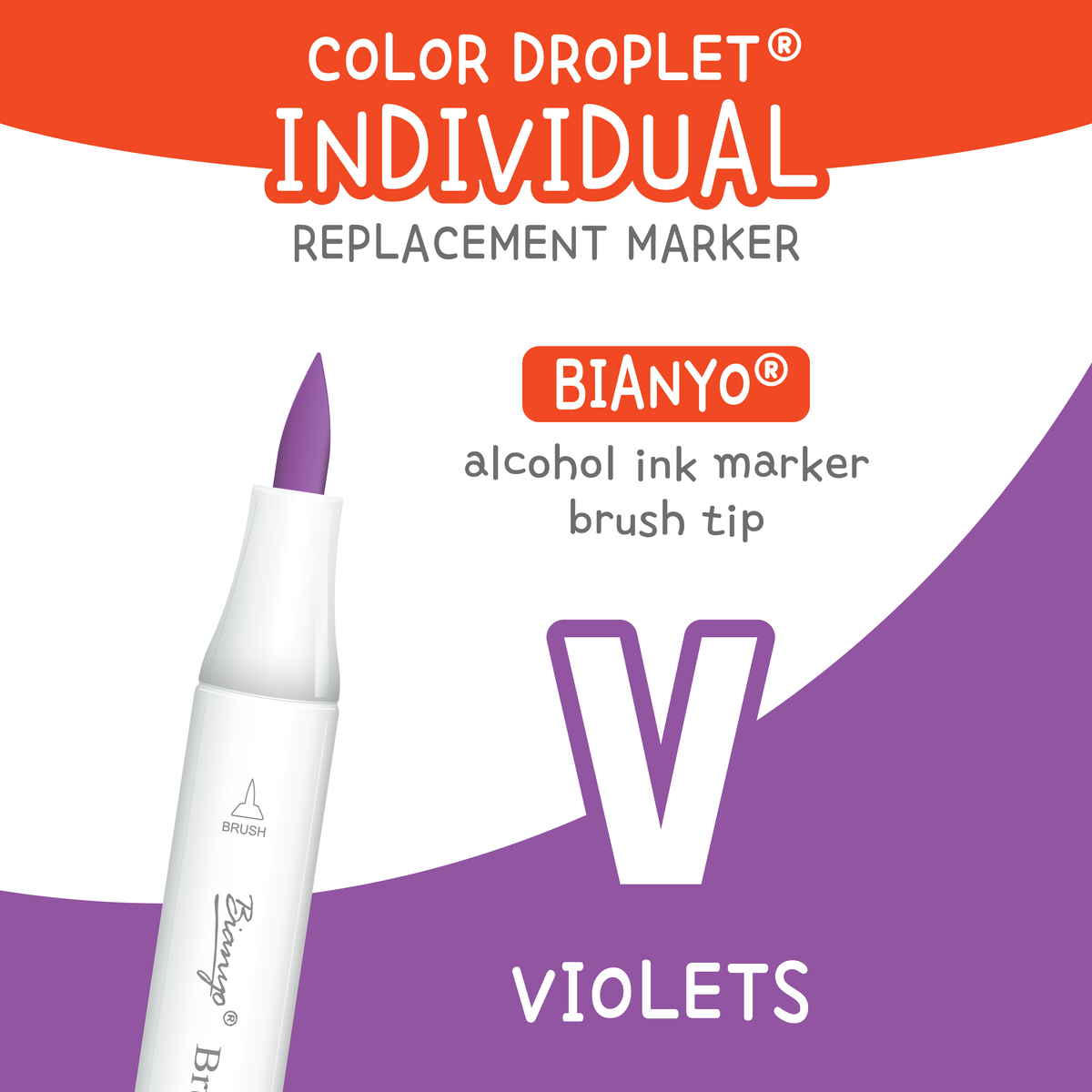 Bianyo Violets (V) — Individual Replacement Markers