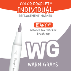 Bianyo Warm Grays (WG) — Individual Replacement Markers