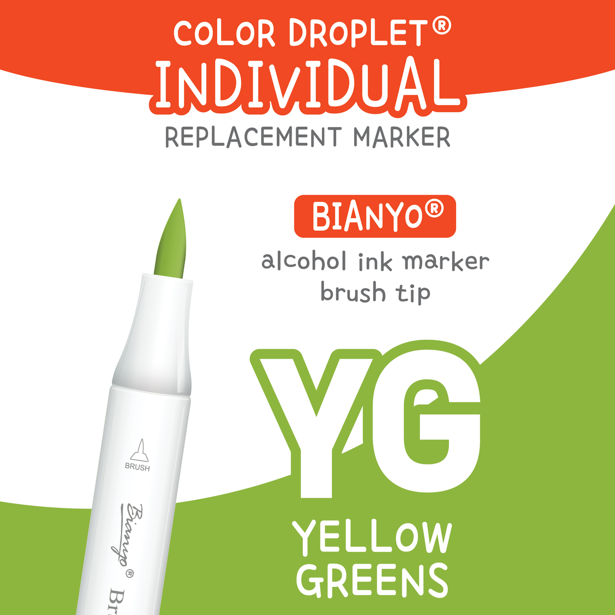 Bianyo Yellow Greens (YG) — Individual Replacement Markers