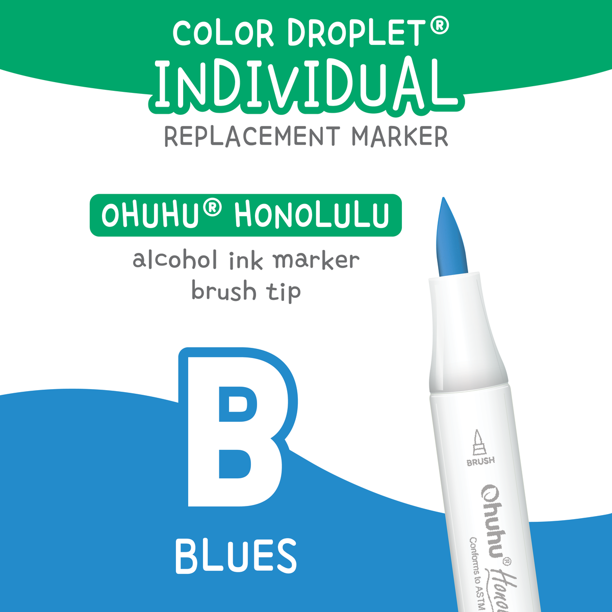 Ohuhu Honolulu Blues (B) — Individual Replacement Markers