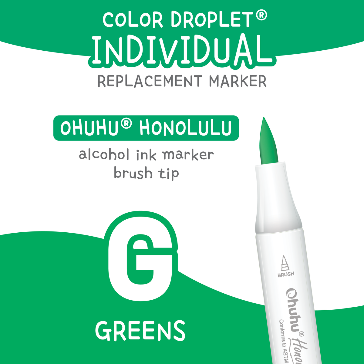 Ohuhu Honolulu Greens (G) — Individual Replacement Markers