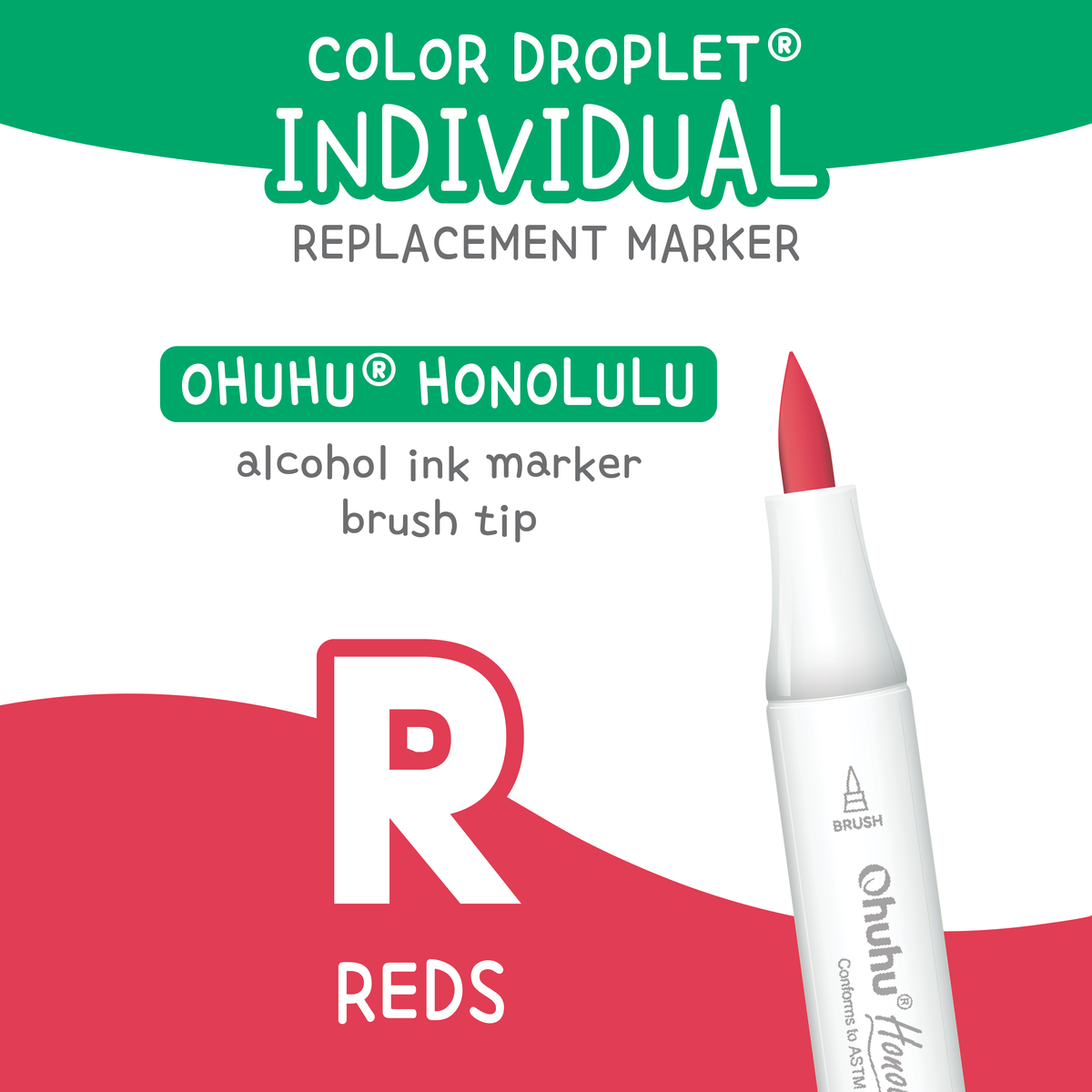 Ohuhu Honolulu Reds (R) — Individual Replacement Markers