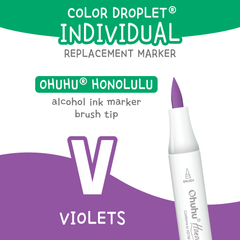 Ohuhu Honolulu Violets (V) — Individual Replacement Markers