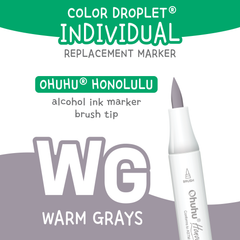 Ohuhu Honolulu Warm Greys (WG) — Individual Replacement Markers
