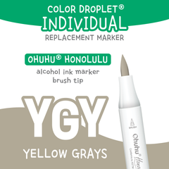 Ohuhu Honolulu Yellow Greys (YGY) — Individual Replacement Markers