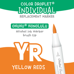 Ohuhu Honolulu Yellow Reds (YR) — Individual Replacement Markers